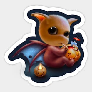 Bat is a gourmet Sticker